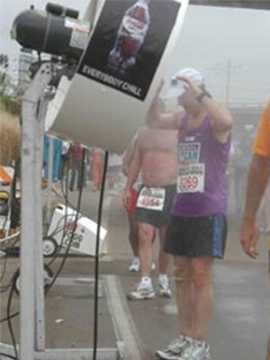 Cool Zone LLC Provided Misting Fan For Marathon in San Diego