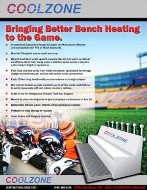 Cool Zone LLC - Heating Bench Brouchure